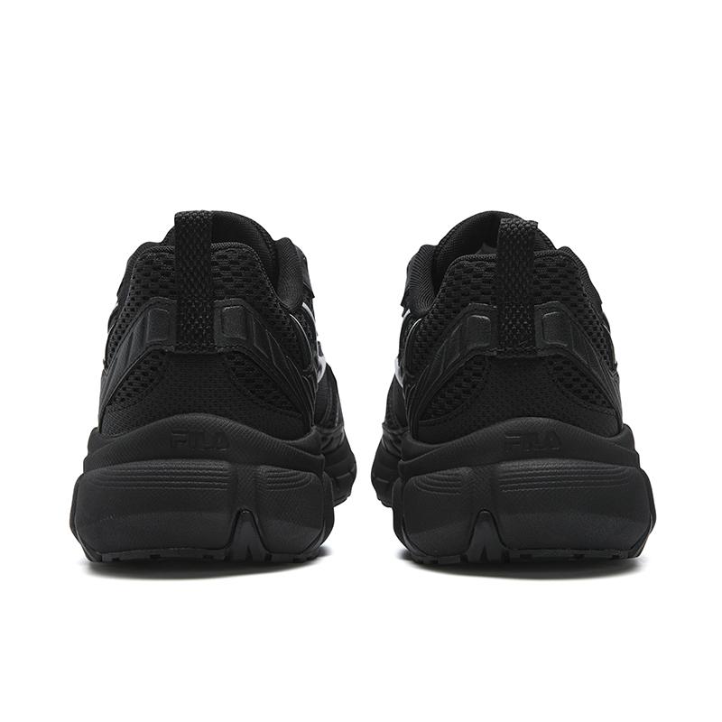 Fila MATTRUN Износостойкие, дышащие, легкие низкие кроссовки на массивной подошве Женские Черно-серебристые F12W612141FBS