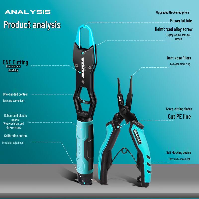 HISTAR Multifunctional Fishing Pliers & Fish Gripper Set