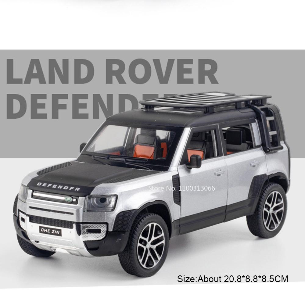 1:24 Land Rover Defender AITO M9 Toys Cars Models Light Sound Rubber Tires Vehicles Pull Back Miniature Car Child Adult Gifts