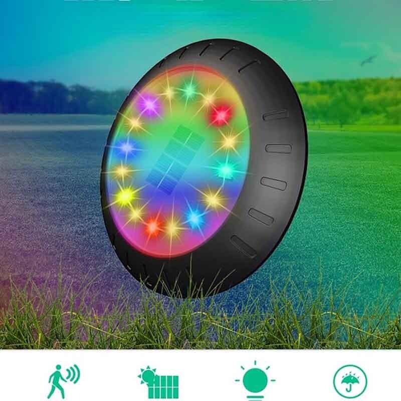 Солнечные лужайки для двора, светодиодные уличные фонари с 7 изменяющимися цветами, устойчивые к атмосферным воздействиям, автоматические наружные скрытые фонари, украшают садовый пейзаж, патио