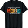 Vintage 1990 Limited Edition 35th Birthday Gifts 35 Year Old T-Shirt Unisex Summer Streetwear Tops Streetwear Ropa Hombre