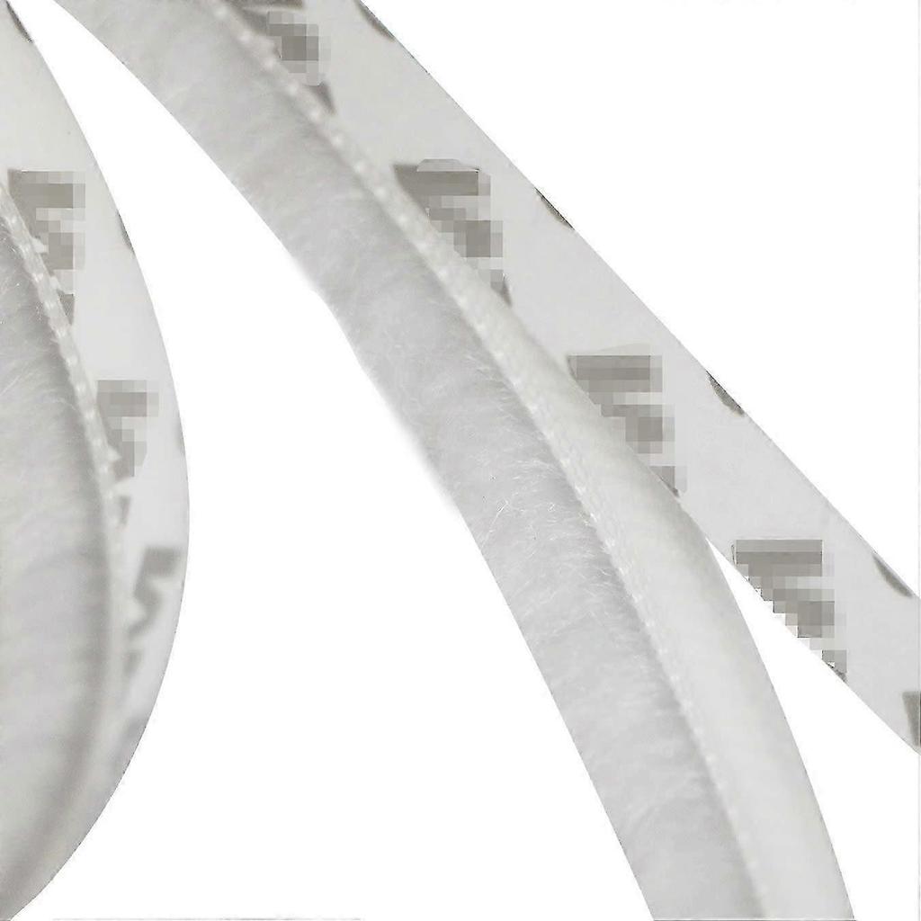 9mm x 15mm Self-adhesive Anti-dust Brush Strip for Movable Windows and Doors (White)