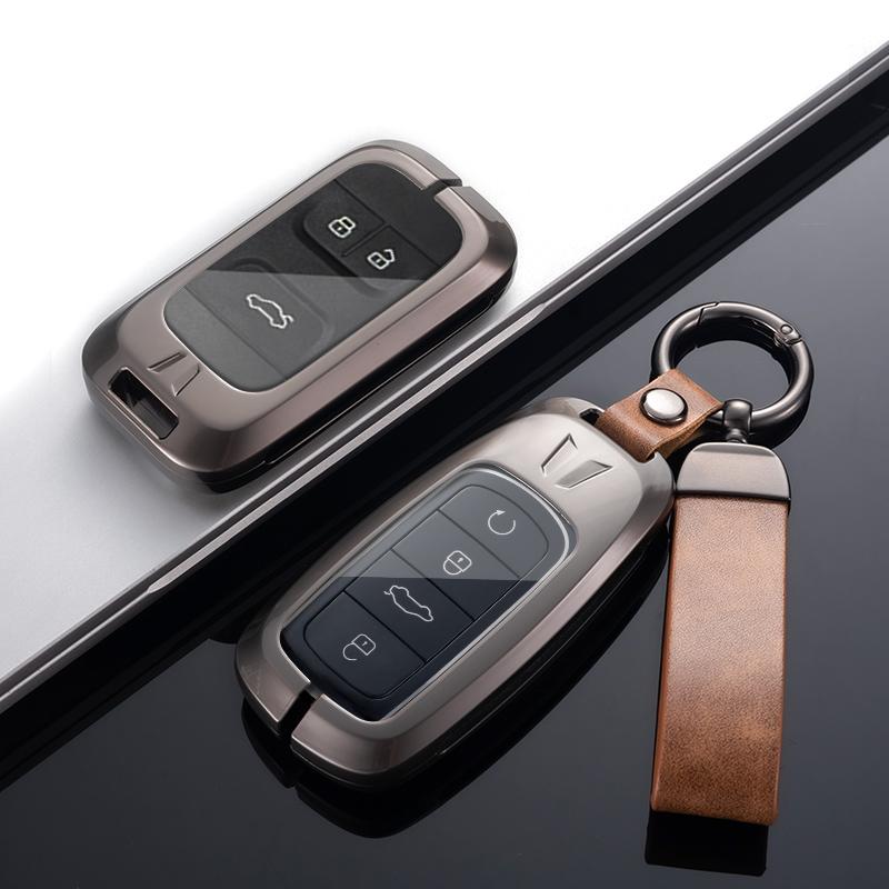 Металлический чехол для автомобильных ключей, автоаксессуары для Chery Tiggo 3 5X 4 8 Glx GX 7 8 2019 2020 Arrizo для Chery Tiggo 8 Pro Tiggo 8plus New 5 plus 7pro