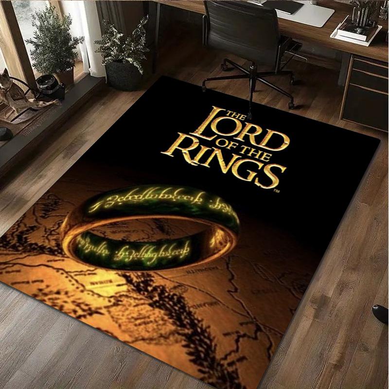 The Lord Of The Rings Carpet Office Decorative Carpet For Living Room Bedroom Door Mat Floor Rug Computer Chair Area Rug