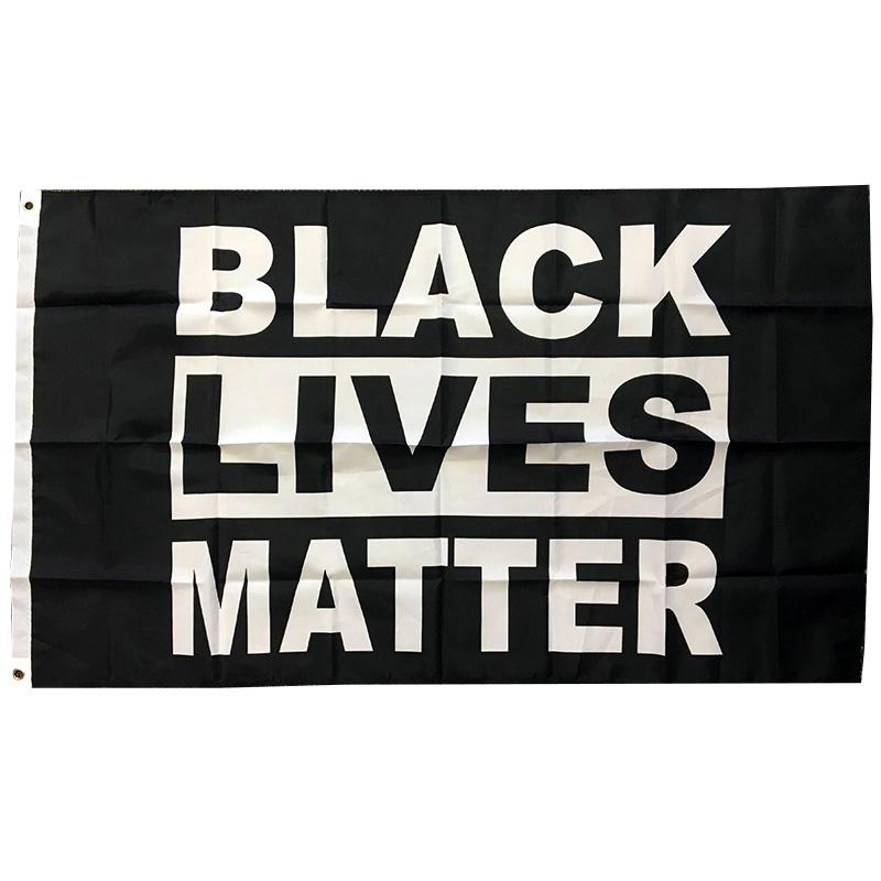 Премиальный черный баннер Black Lives Matter размером 3x5 футов, изготовленный из УФ-стойкой полиэстеровой ткани