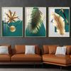 Unframed Canvas Poster Oil Painting Decoration Gold Leaf Plants Print Wall Art Painting Decorative Pictures Paintings for Living Room Home Decor