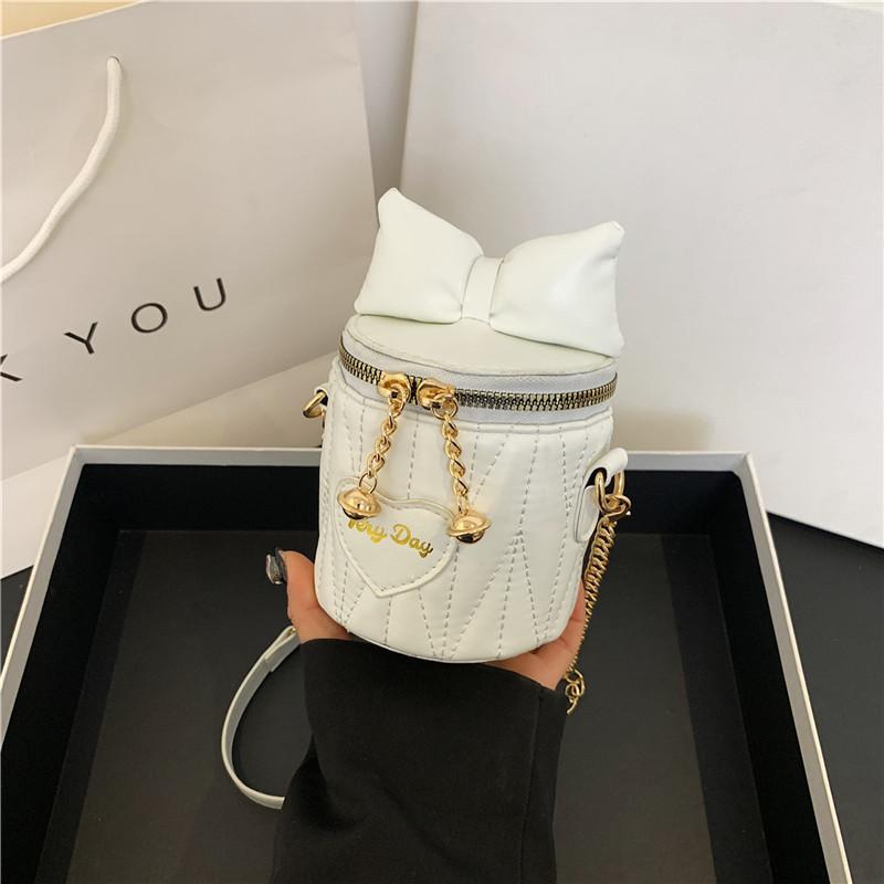 Новая простая и нишевая дизайнерская сумка-цепочка в корейском стиле, модная маленькая женская сумка-ведро, индивидуальная и красивая
