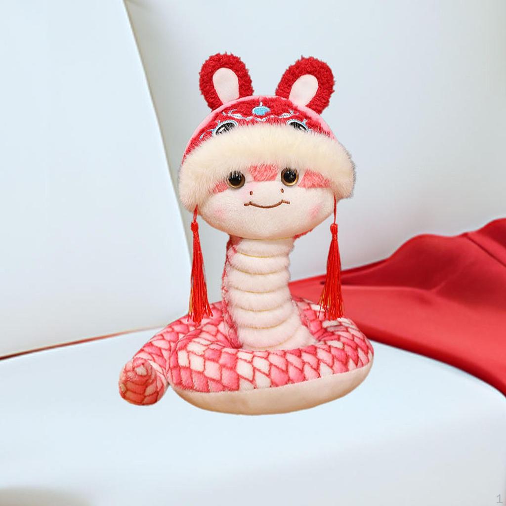 Snake Plush Toy for Chinese Year Collectible Figurine Kids