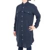 Aigle Cotton Gauze Long Shirt Dress ZEFAI67 Dark Navy Women's (Official)