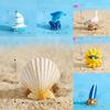 Charming Resin Surfboard Sailboat Seagull Seashell Beach Decor Miniatures Modern