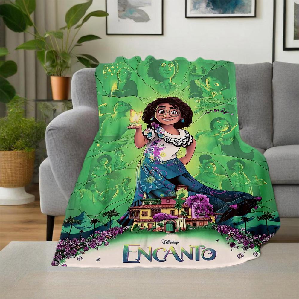 1pc, Disney Encanto Blanket Cartoon Throw Blankets for Gift, Living Room, Travel, Outdoor Blankets, Camping