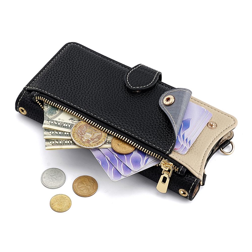 Wallet Case for TCL 50 NxtPaper 5G/50 Pro NxtPaper 5G Fishtail Design Leather Phone Cover with Mirror/Stand/Strap