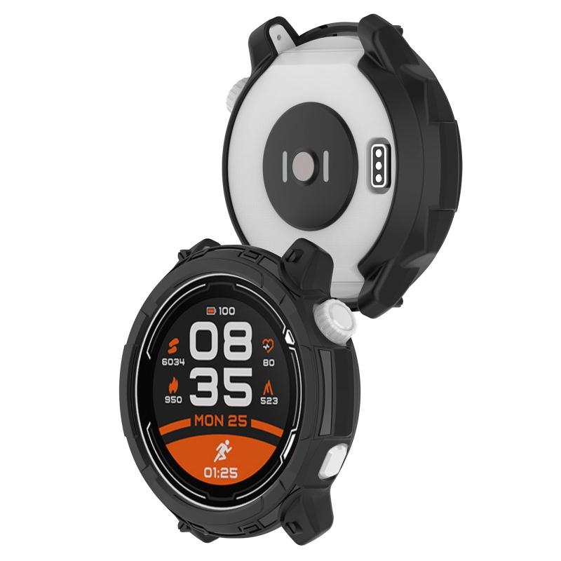 Screen Protector for Case Anti-scratch Frame Soft TPU Protective Cover Bumper for Shell for Coros Pace 2 for Smart Watch