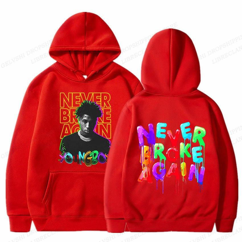 Худи рэпера Youngboy Мужская модная худи Never Broke