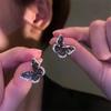 Серьги-бабочки с цирконием для женщин, Черная бабочка, крутые серьги-гвоздики для девочек, модные женские серьги-гвоздики для вечеринки, повседневная одежда, модные ювелирные изделия