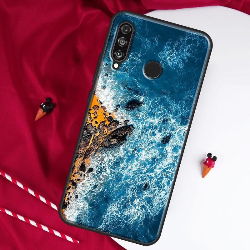 Летние пляжные волны Для Huawei Nova 10 SE 9 5T 12s 12i 11i Y91 Y90 Y60 Y70 Y72 Y61 P20 P30 P40 Lite P60 Pro Чехол