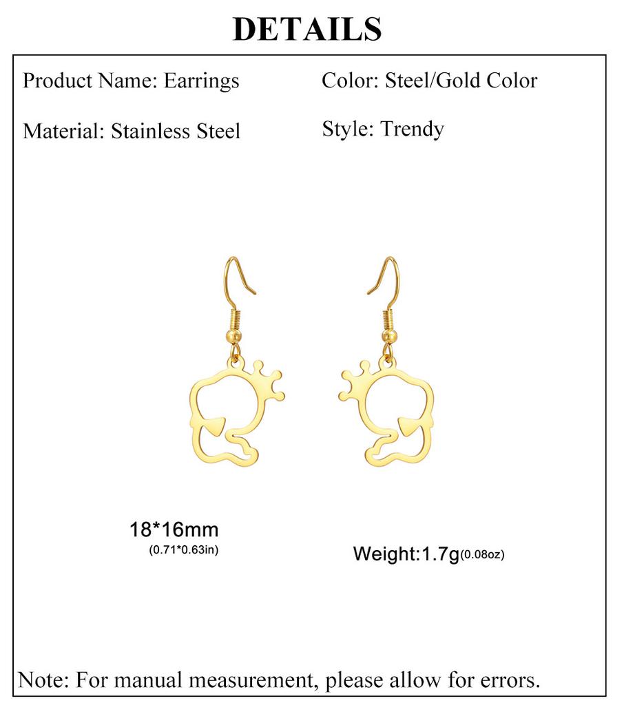 Cazador Snake Earrings for Women Stainless Steel Animal Jewelry Gold Plated Cute Pendant Drop Earrings Birthday Gift 2026 Trend