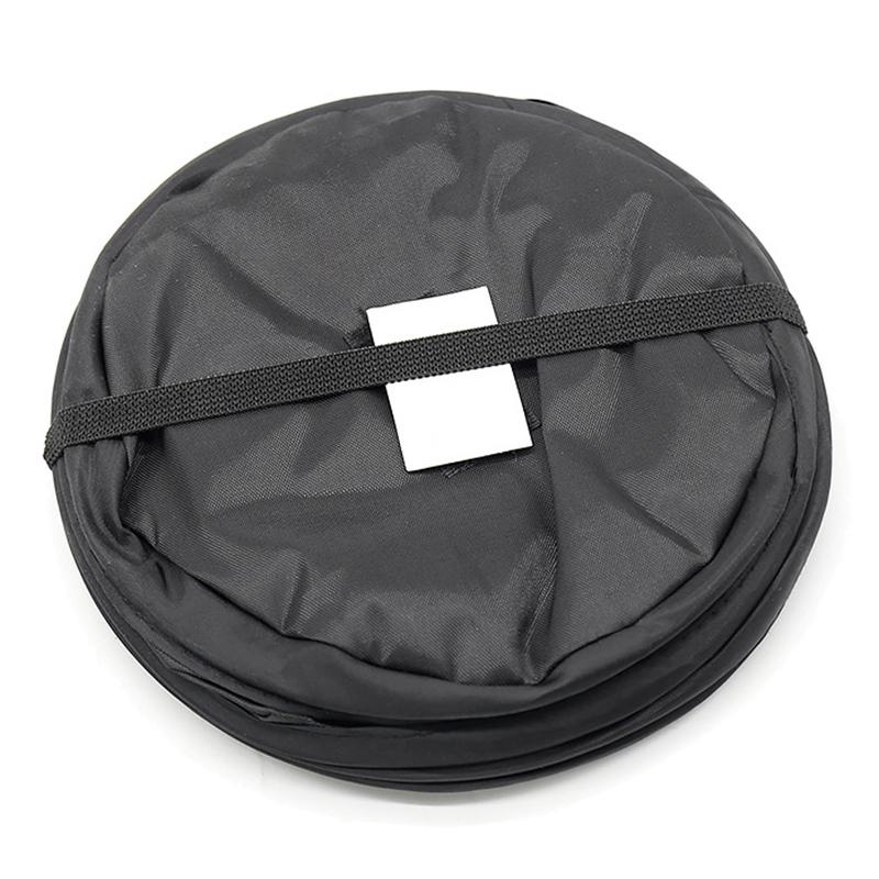 Складной черный автомобильный мусорный бак, мусорный мешок, мусорное ведро, маленький герметичный автомобильный мусорный мешок, мусорная корзина