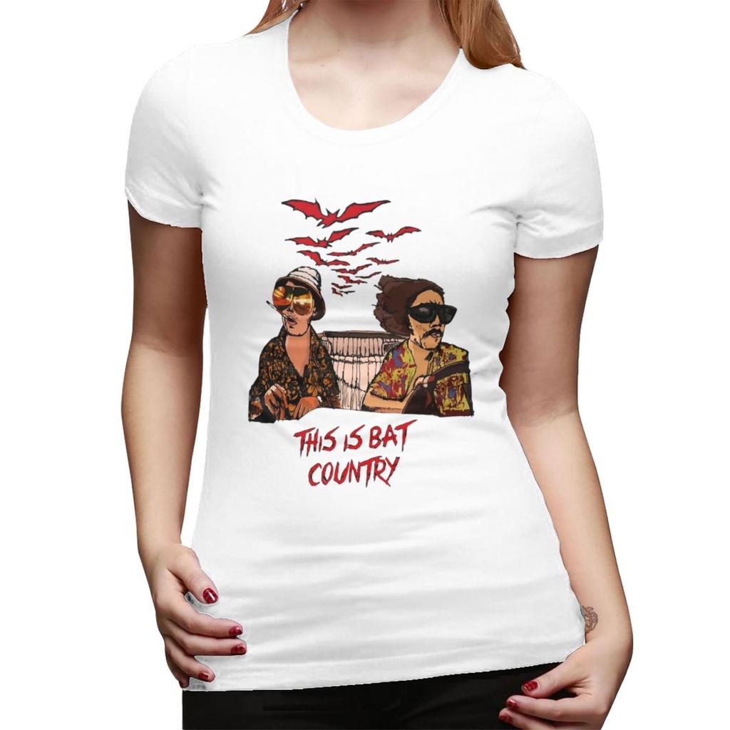 Fear And Loathing In Las Vegas Art TShirt for Women Crew Neck Streetwear T Shirts Womens Short Sleeve Summer Clothes Tops