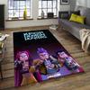 1pc KPop Demon Hunters1 Design Area Rug - Non-Slip, Soft & Cozy Floor Mat for Living Room, Bedroom, Office - Indoor/Outdoor Decorative Carpet
