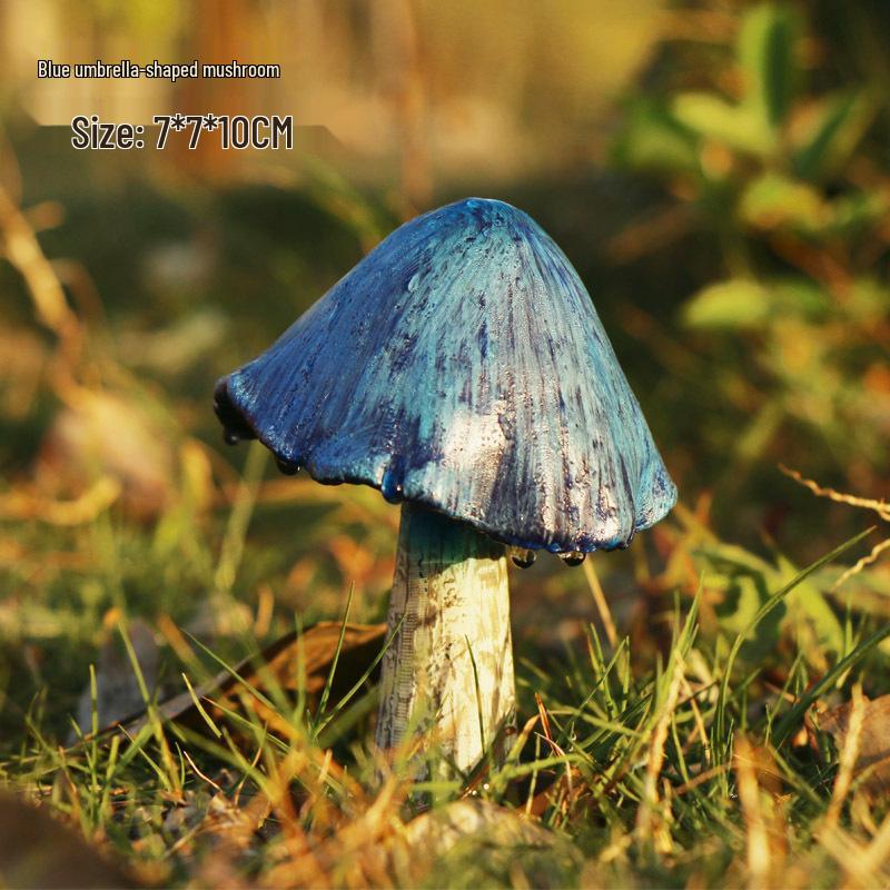 Outdoor Garden Ornaments: Simulated Mushroom Bonsai Decorations for Courtyard Landscaping