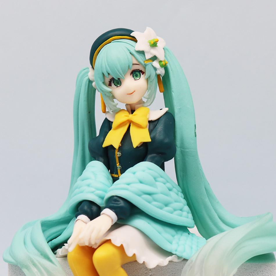 Новая Аниме Фигурка Хатсуне Мику Мику Kawaii Коллекционная Модель Розовая Сакура Kawaiii Кукла Коллекционная Модель Игрушки Декор для Торта