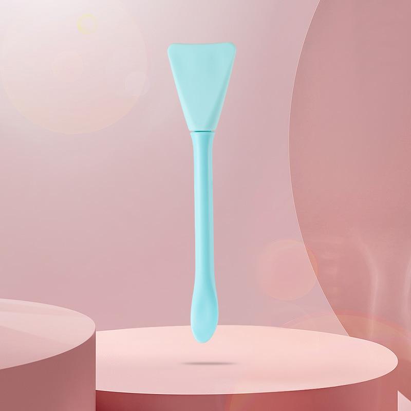 Кисть для маски для лица двойного назначения с двумя головками для маски-стика с лопаткой для нанесения грязевой пленки, силиконовые инструменты для красоты лица