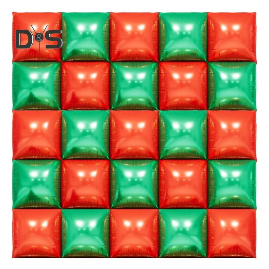 25 шт. квадратных фольгированных металлических шаров, двухсторонние воздушные шары, настенный туннель, свадебный выпускной фон, арка, гирлянда, комплект для вечеринки по случаю дня рождения