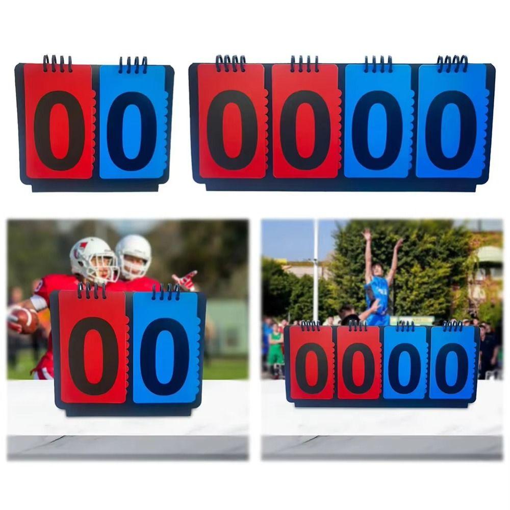Manual Scoreboard Score Keeper 4-Digit Competition Score Indicator Sports Referee