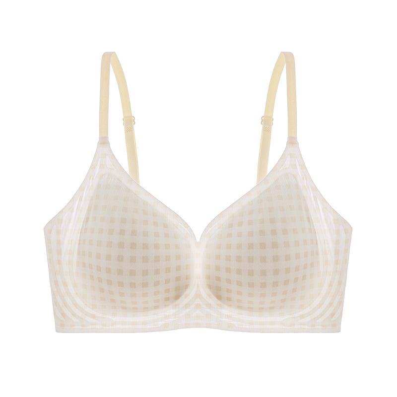 Бесшовный женский бюстгальтер: Маленький Обхват Груди, Легкий, Удобный, Без Косточек, Дышащая Чашка, Дополнительный Подклад для Лета.