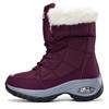 Winter Women's Plush Fashion Cotton Shoes Large Platform Anti Slip Snow Boots Outdoor Work High Quality Comfortable Calf Boots