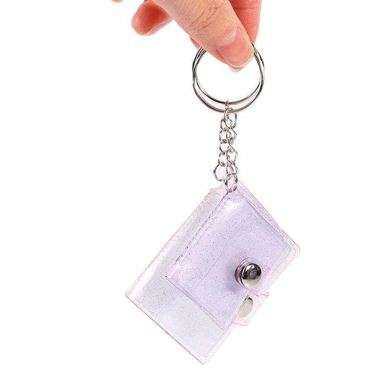 1/2 Inch Photo Album Pvc Sequins Name Card Holder 16 Pockets Mini Photo Holds