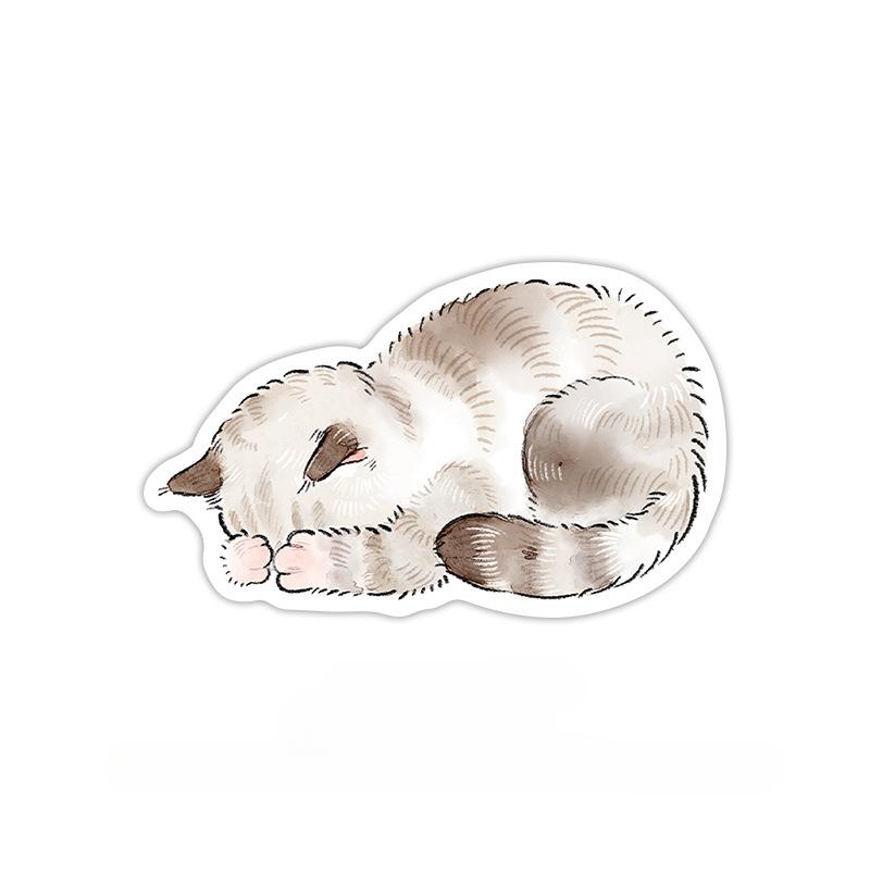 30 листов милый мультяшный котенок блокнот милый аниме кот скрапбукинг блокнот портативный канцелярский блокнот кавайный липкий блокнот