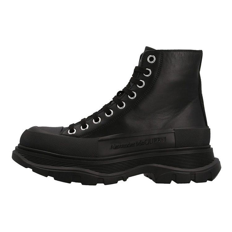 Alexander Mcqueen Массивные высокие кроссовки 'Черный' Женские 702041WHZ621081