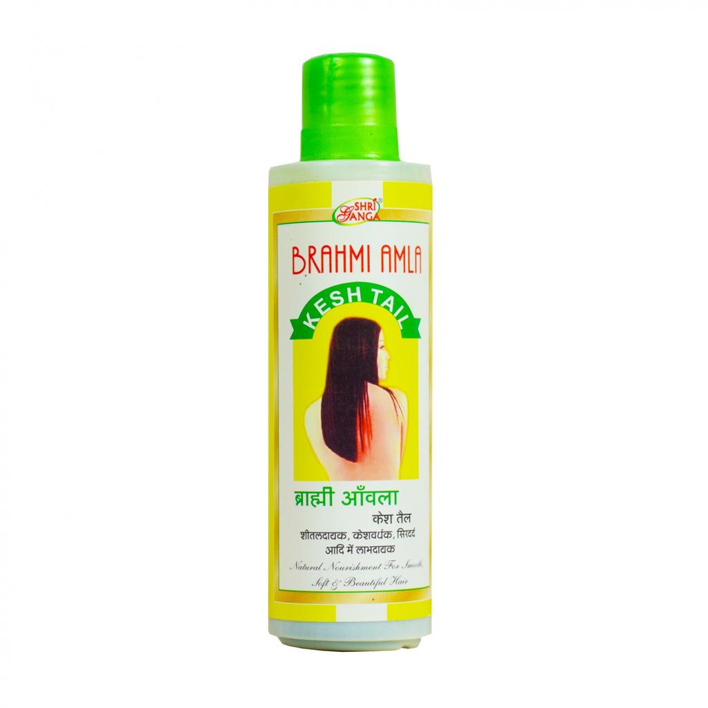 Hair Oil with Brahmi and Amla (200 Ml), Brahmi Amla Kesh Tail, Shri Ganga Pharmacy