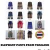 Long Loose Leg Elephant Pants Adjustable Elastic Waistband Strap Women Men Unisex Print Thailand Casual Streetwear Beach Summer Bohemian Retro Vintage