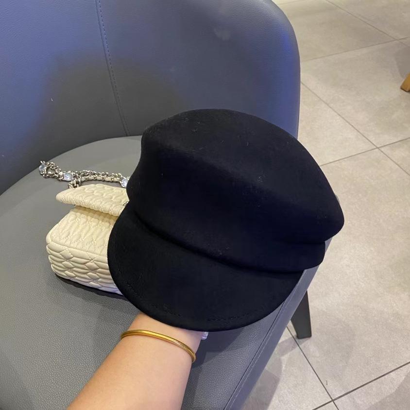 Шерстяной берет Newsboy в корейском стиле - восьмиугольная кепка осень/зима