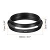 PATIKIL 72 мм Бленда для объектива универсальной камеры Стандартная вентиляция Матовая поверхность Внутренняя полость Бленда Черная