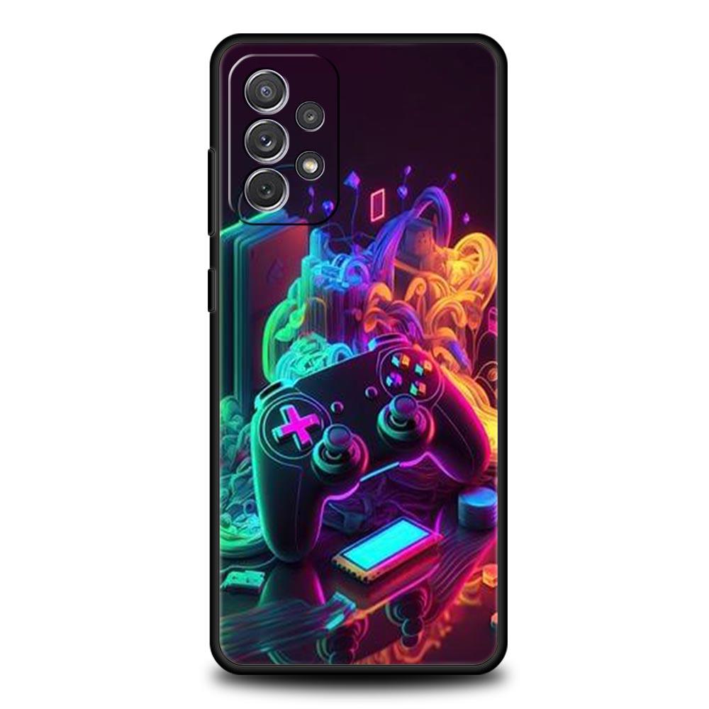 Игровой контроллер Графический чехол для телефона Для Samsung Galaxy A17 A07 A55 A35 A25 A15 A05 A33 A31 A23 A21s A13 A41 A73 A53 A51 A71 Чехол