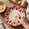 Floral Garlic Grater Plate Easy Clean Garlic Masher Eco-Friendly Ceramic Grater  Vegetable Grinding