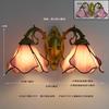American Creative Retro Lotus Bathroom Mirror Headlight Wall Lamp European Dresser Mediterranean Simple Wall Lamp
