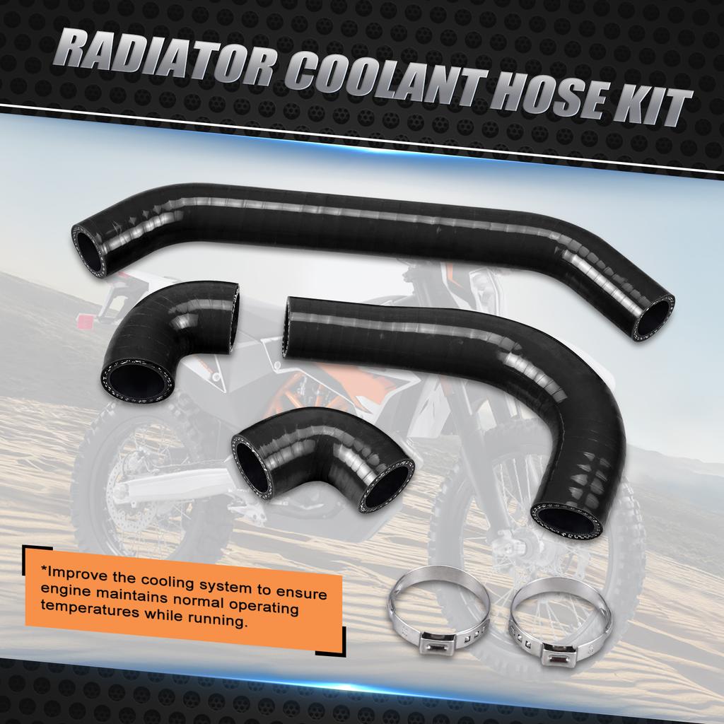NICECNC Для GasGas 2024 EC 300 EC 250 MC250 EX 300 EX 250 Силиконовый комплект зажимов для шлангов охлаждения радиатора Для KTM EXC 300 EXC 250 XCW