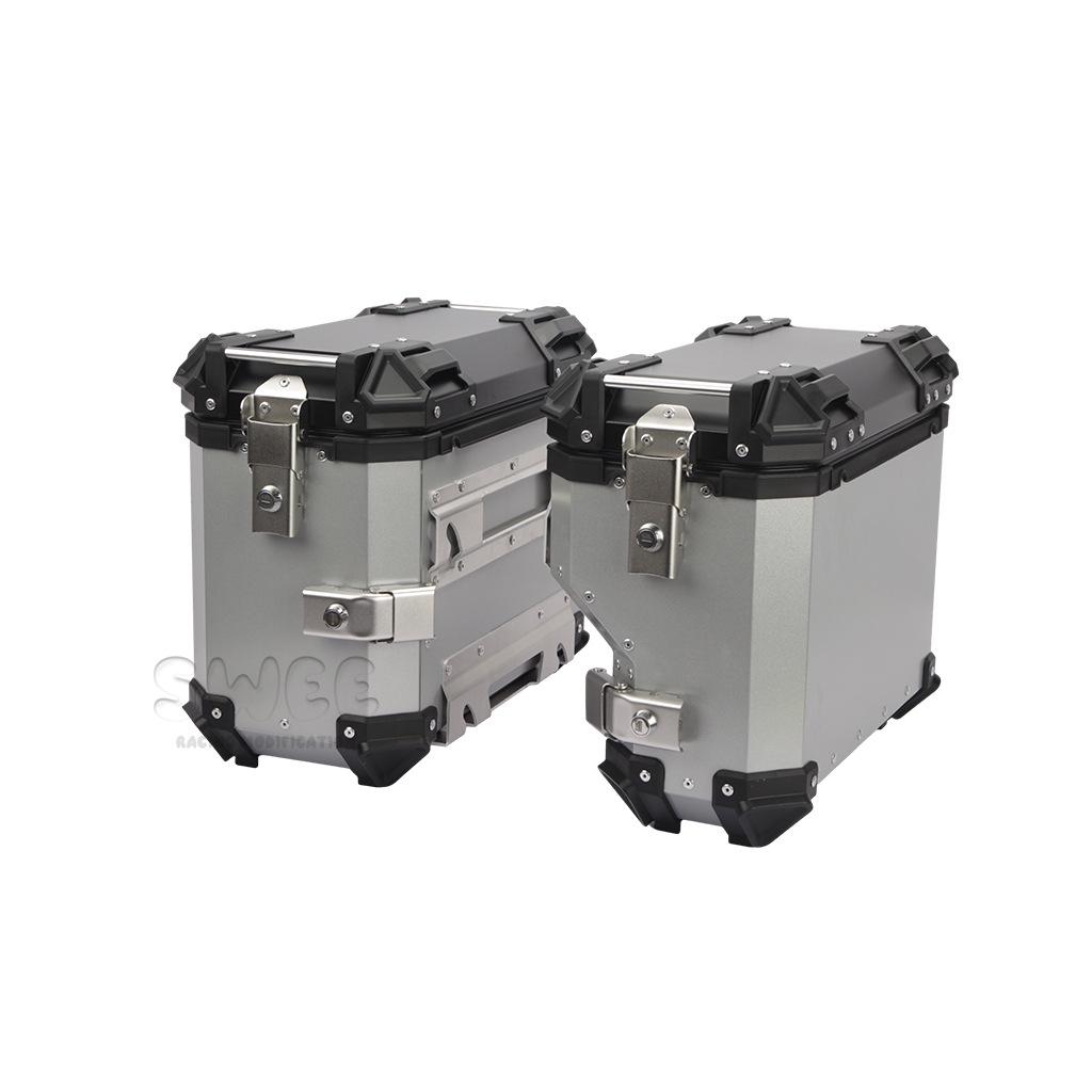 Универсальные мотоциклетные алюминиевые боковые кофры – Водонепроницаемые, Противоударные, Быстросъемные (18 л/28 л/35 л)