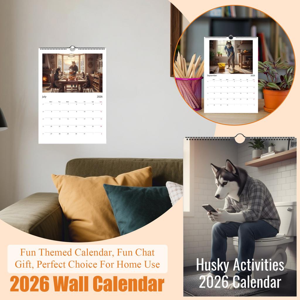 2026 Wall Calendar, Fun Themed Calendar, Fun Chat Gift, Perfect Choice For Home Use.