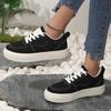Women's Canvas Shoes Fashionable Design Platform Casual Breathable Canvas Classic Comfortable Women's Sports Vulcanized Shoes