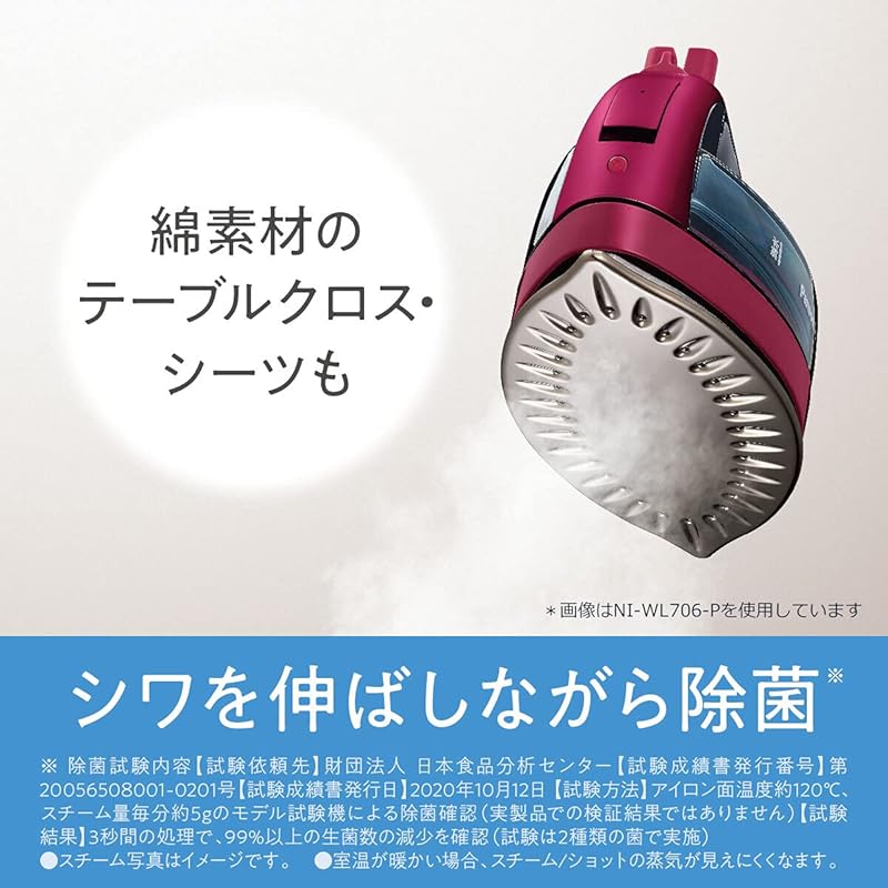 panasonic Cordless steam double head iron pink NI-WL706-P