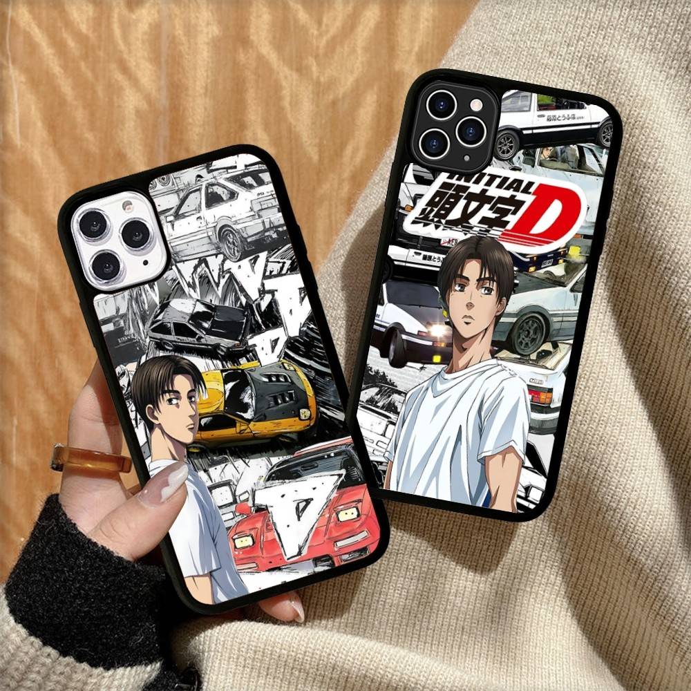 Аниме про гонки I-Initial D Для IPhone 17 16 15 14 13 12 11 Pro Max Plus Mini ПК+ТПУ Задняя крышка телефона