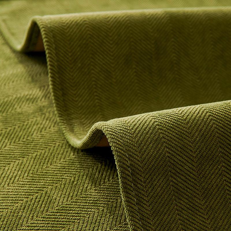 Sofa Cushion Four Seasons Universal Non-Slip Herringbone Chenille Cushion Summer Green Sofa Cover