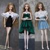 Fashion 11.5" Dolls Coat Casual Wears Party Clothes Dresses Kids Toys 1/6 BJD Dolls 30cm Doll
