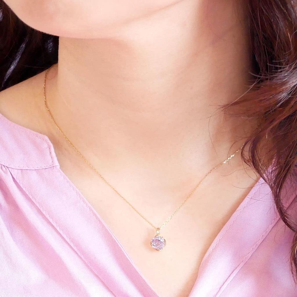 Vendome Necklace K10 Yellow Gold Light Amethyst GJVN050542AM [Official] [VIH Aoyama]
